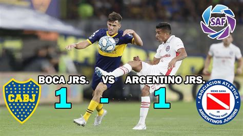 boca vs argentinos juniors resultados